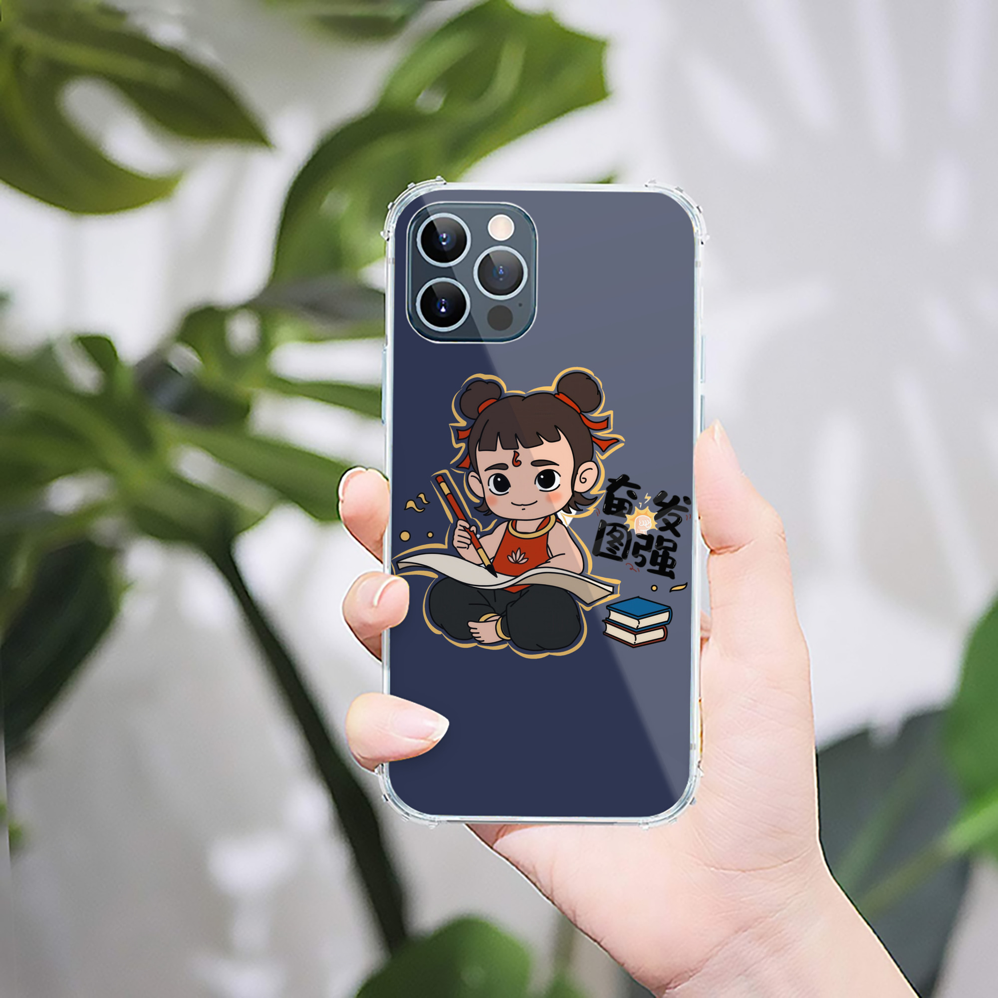 （画像用） Ne Zha 2 ナタ 魔童の大暴れ 【iPhone 12シリーズ対応】透明スマホケース（クリアソフトケース）